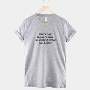 Personalised Affirmation Shirt, Positive Mantra Graphic Tee, Mental Health Motivation Gift image 2