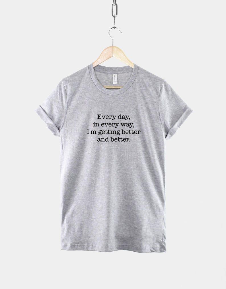 Personalised Affirmation Shirt, Positive Mantra Graphic Tee, Mental Health Motivation Gift image 2