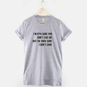 I Dont Care Shirt, Sarcastic Quote T Shirt, Funny Attitude Tee, Introvert Humor Graphic Top image 2