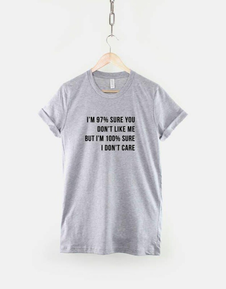 I Dont Care Shirt, Sarcastic Quote T Shirt, Funny Attitude Tee, Introvert Humor Graphic Top image 2
