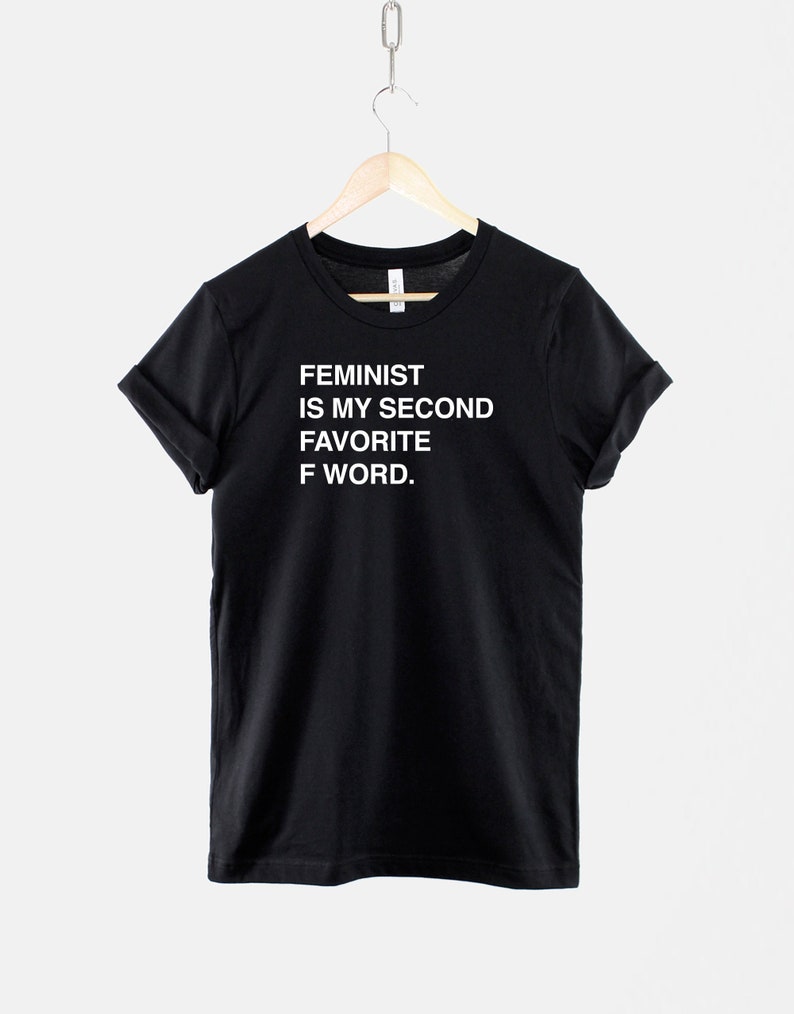 Feminist Slogan Tee, Ring Spun Cotton, Inclusive Fit (XS-6XL) image 1