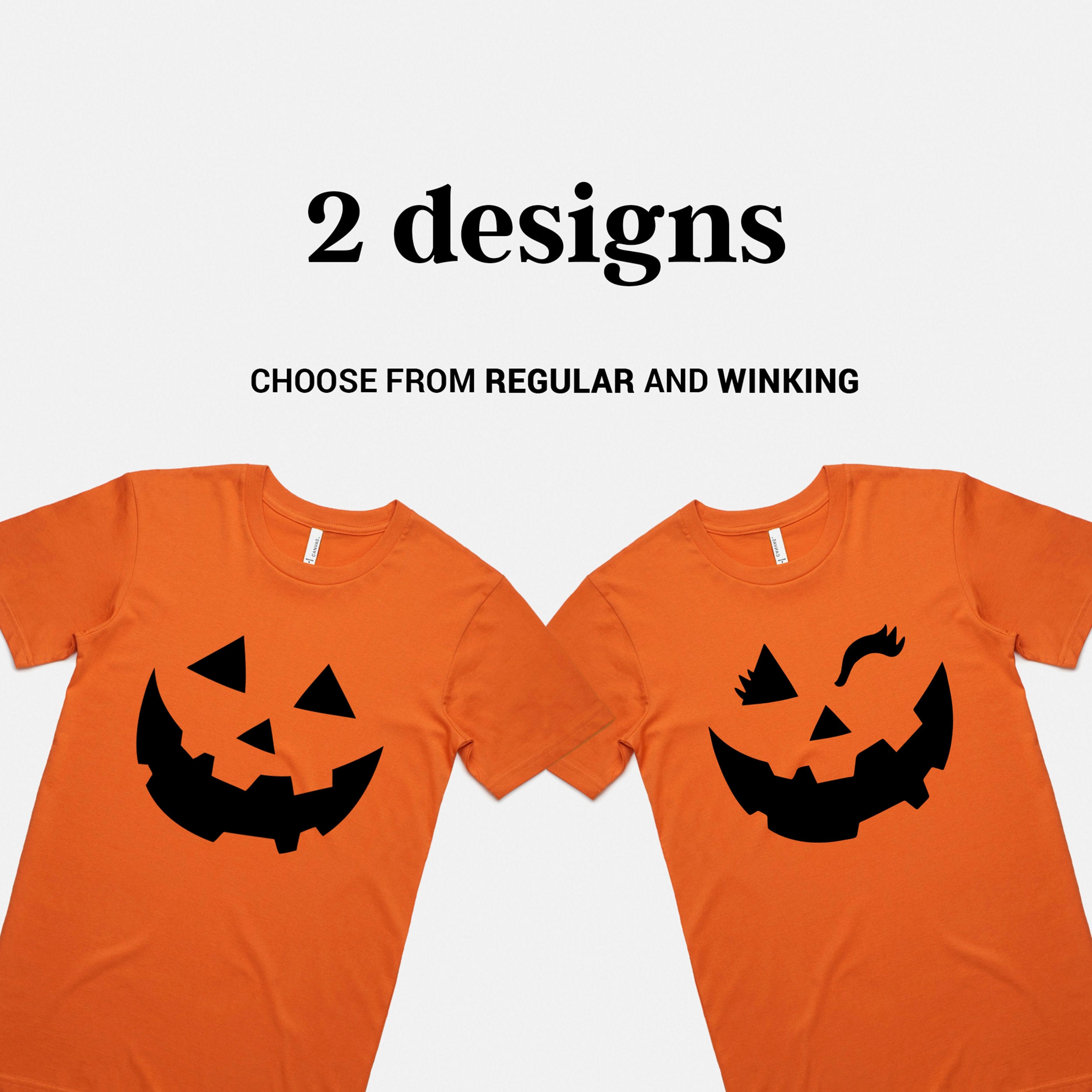 Girls Fun Halloween Winking Pumpkin Face T-Shirt - Childrens Toddler Cute Halloween Trick Or Treat Shirt