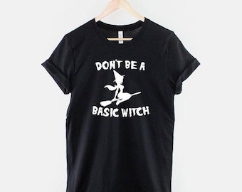 Basic Witch Shirt, Funny Halloween Witch T Shirt, Pastel Goth Spooky Tee, Cute Witchy Gift