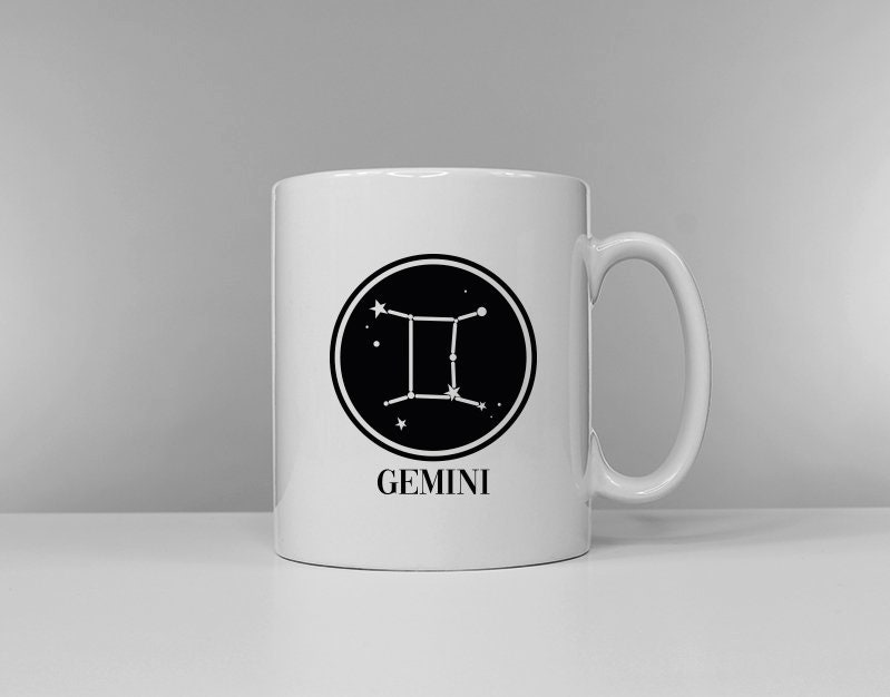 Zodiac Horoscope Gemini Mug - Birthday Astrology May 21st - June 20th