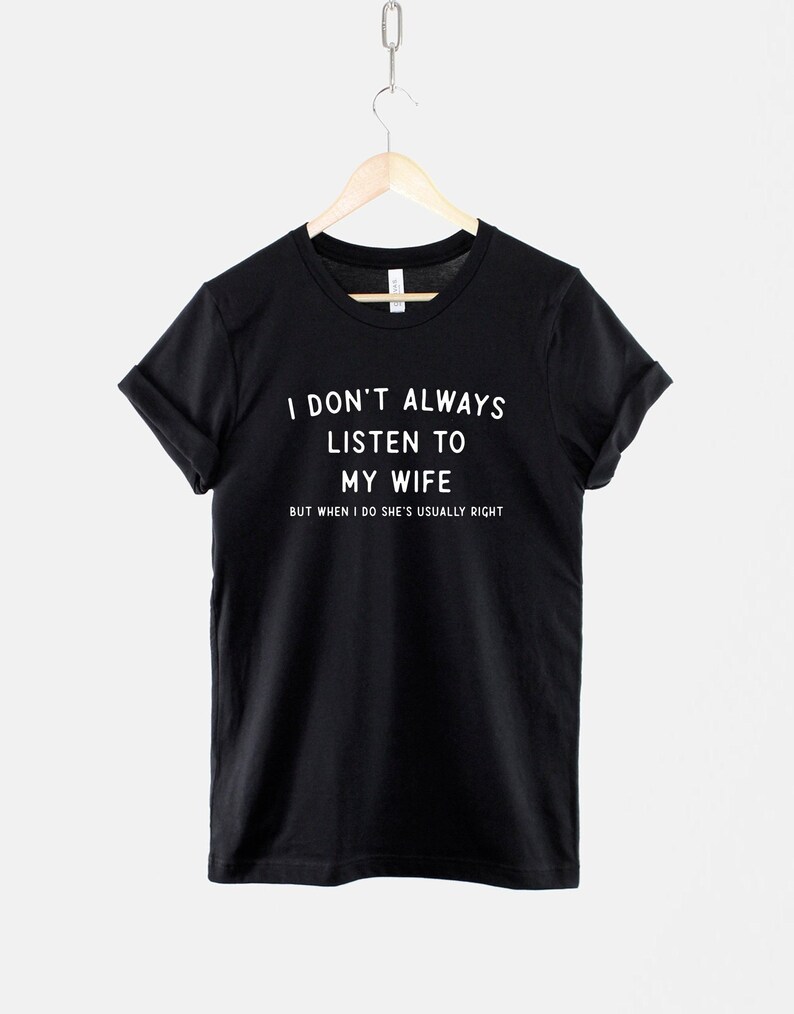 Camiseta informal con frase "No siempre escucho" (unisex, tallas XS-6XL, mezcla de algodón suave) imagen 1
