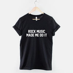 Shirt rockmuziek, ontwerp geïnspireerd op retroband, cadeau vintage rockfan afbeelding 1