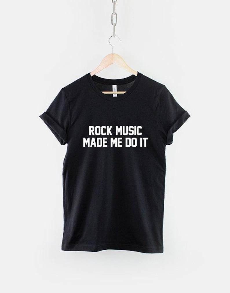 Shirt rockmuziek, ontwerp geïnspireerd op retroband, cadeau vintage rockfan afbeelding 1