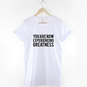 Greatness Slogan – Cotton Tee: Urban Streetwear, Soft Unisex Shirt image 3