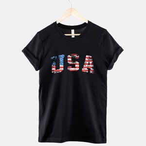 Distressed USA Flag Shirt Patriotic Tee, Vintage Look (Unisex XS-6XL, Soft Cotton, Durable Print) image 3