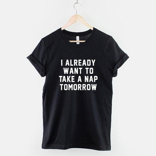 Nap T-Shirt, Funny Sleepy Slogan Tee, Ring Spun Cotton (Unisex XS-6XL)