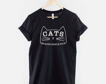 Funny Cat Lover T-Shirt: Humorous Feline Quote Tee, Soft Cotton, Durable Print