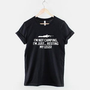 Gamer T-Shirt, Funny Quote Tee, Resting My Legs (100% Cotton) image 1