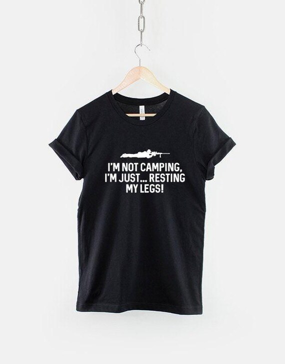 Gamer T-Shirt, Funny Quote Tee, Resting My Legs (100% Cotton)