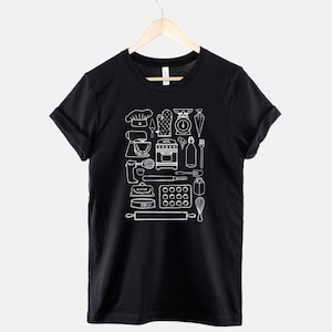Baker T-Shirt: Cotton Baking Shirt, Culinary Gift for Bread Lovers image 1