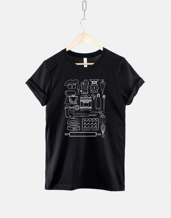 Baker T-Shirt: Cotton Baking Shirt, Culinary Gift for Bread Lovers