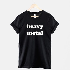 Camiseta de heavy metal: algodón suave, estilo vintage, unisex.