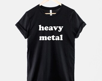Heavy Metal T-Shirt – Soft Cotton Rock Band Tee, Vintage Style Unisex Fit