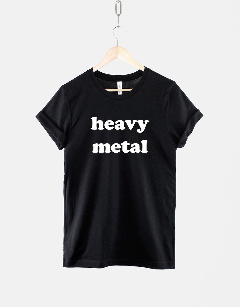 Heavy Metal T-Shirt – Soft Cotton Rock Band Tee, Vintage Style Unisex Fit image 1