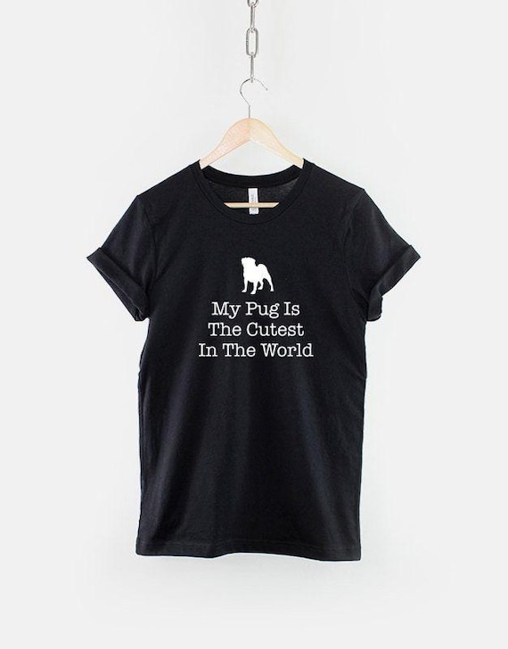 Playful Pug T-Shirt, Pug Dog Lover Shirt, Cute Pug Graphic Tee, Dog Lover Top, Gift for Dog Lover