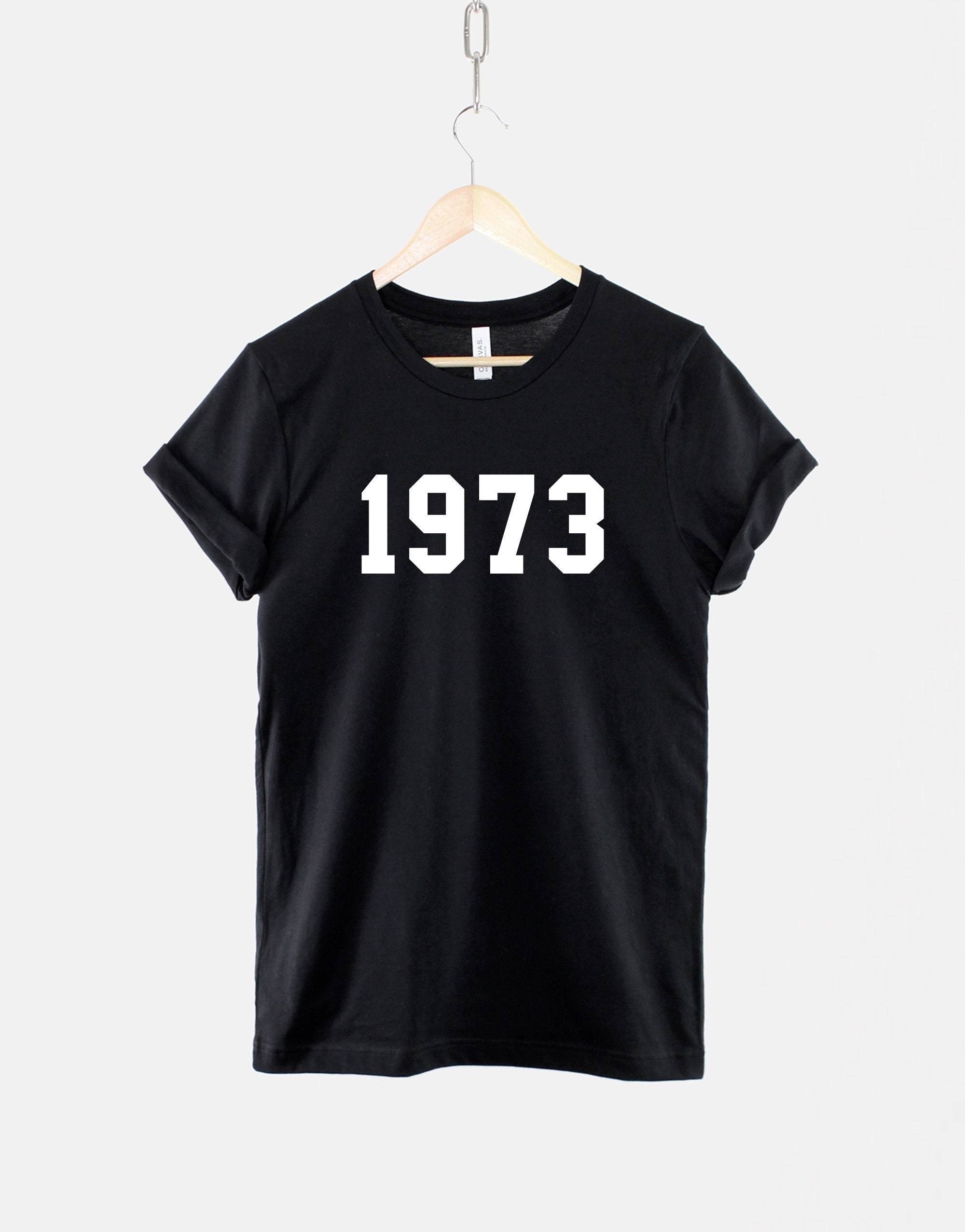 Vintage 1973 Original Parts T-Shirt – Women's 50th Birthday Gift Tee – Retro Blue T-Shirt (X-Large)