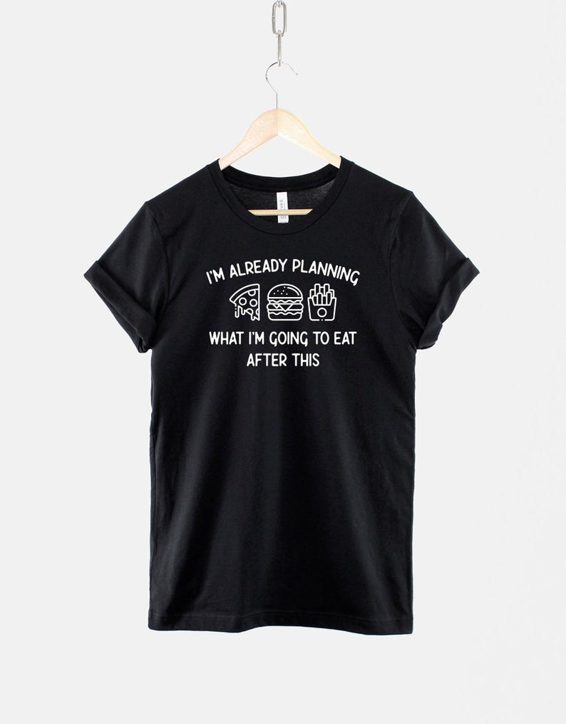 Camiseta divertida para amantes de la comida, con frase ingeniosa, estampado textil suave (unisex S-2XL) imagen 1