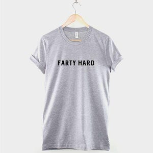 Funny Dad Shirt, Farty Hard Cotton Tee, Father's Day Humor Top image 2