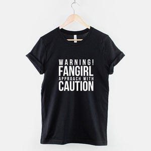 Fangirl Band Shirt, Music Lover Tee, Soft Cotton, Durable Print, Unisex Sizing image 1