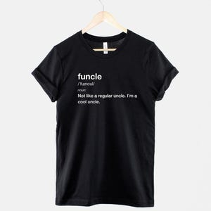 Camiseta personalizada para tío, camiseta con gráfico divertido que define a un tío, regalo para tío.