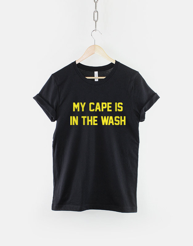 Image of My Cape Is in The Wash Bat Dad Superhero Man T-Shirt