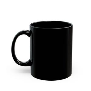 Puede incluir: Una taza de cer&aacute;mica negra con asa. La taza est&aacute; vac&iacute;a y lista para llenarse con una bebida caliente.