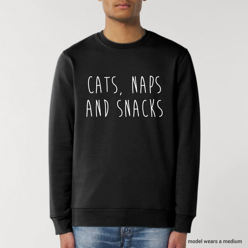 Cats Naps and Snacks Cat Sweatshirt Etsy UK