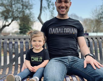 The Dadalorian - The Mamalorian - Father Son Mother Daughter Matching T-Shirts