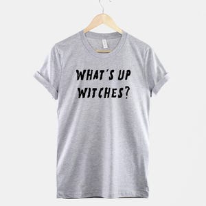 Whats Up Witches Shirt, Pastel Goth Halloween T Shirt, Funny Spooky Graphic Tee, Cute Witchy Gift image 2