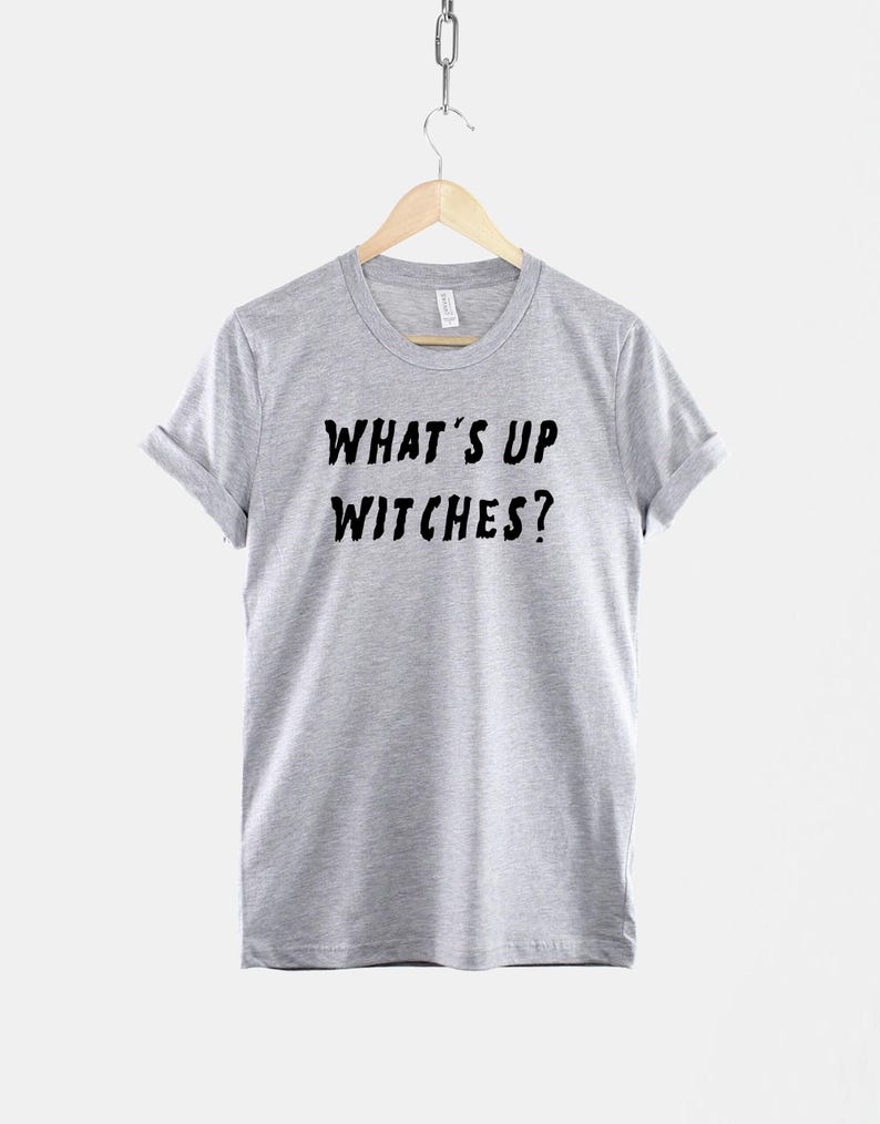 Whats Up Witches Shirt, Pastel Goth Halloween T Shirt, Funny Spooky Graphic Tee, Cute Witchy Gift image 2