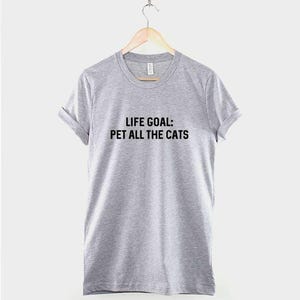 Pet All The Cats T-Shirt: Funny Cat Lover Graphic Tee, Soft Cotton Unisex Sizes image 2