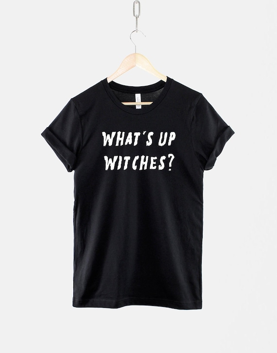 Whats Up Witches Shirt, Pastel Goth Halloween T Shirt, Funny Spooky Graphic Tee, Cute Witchy Gift