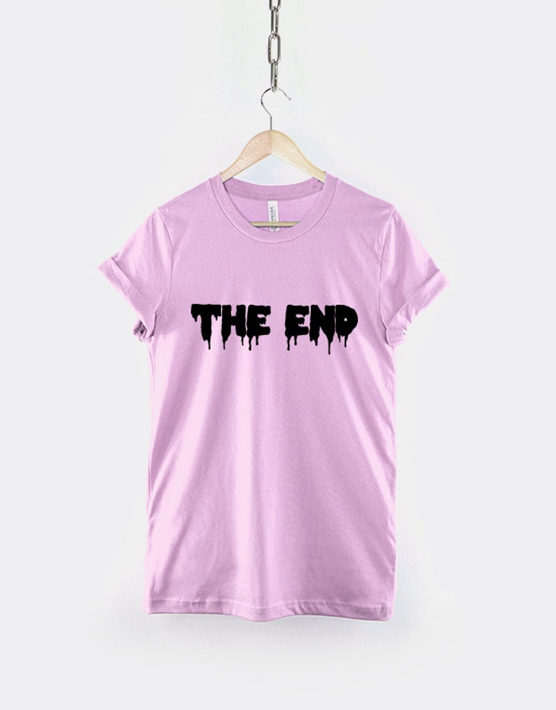 Pastel Goth T-Shirt - Soft Cotton, The End Graphic Design image 5