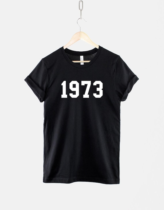 1973 Retro Birthday Shirt, Vintage 50th Celebration Top, Cotton Tee