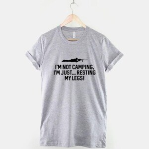 Gamer T-Shirt, Funny Quote Tee, Resting My Legs (100% Cotton) image 3