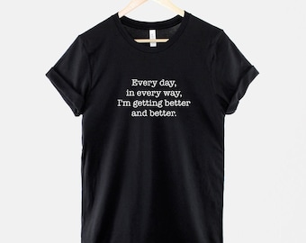 Personalised Affirmation Shirt, Positive Mantra Graphic Tee, Mental Health Motivation Gift