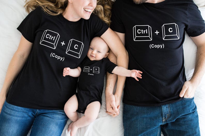 Copy Paste Matching Shirt Set – Father and Baby Gift image 2