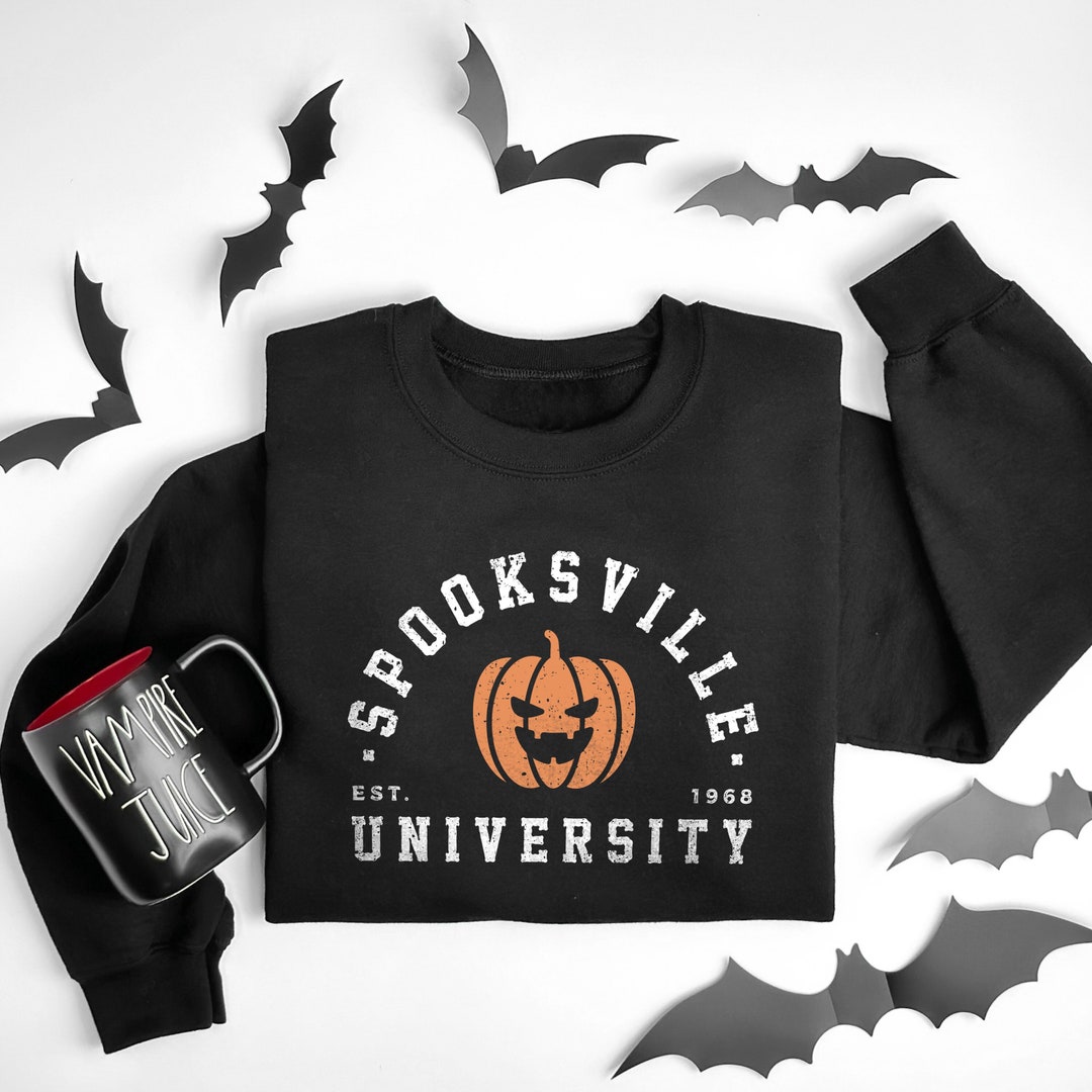 Halloween Sweatshirt Halloween University Sweatshirt Etsy