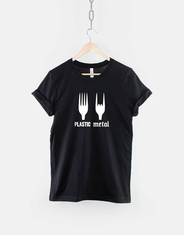 fest Kreta frekvens Heavy Metal T-shirt Metal Head Shirt Plastic Metal Fork - Etsy Norway