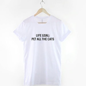 Pet All The Cats T-Shirt: Funny Cat Lover Graphic Tee, Soft Cotton Unisex Sizes image 3