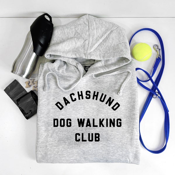 Dachshund Hoodies - Sausage Dog Walking Hoodie - Personalised Dog Hoodie - Sausage Dog Owner Hoodie - Dackel Gift - Dachshund Hoodie