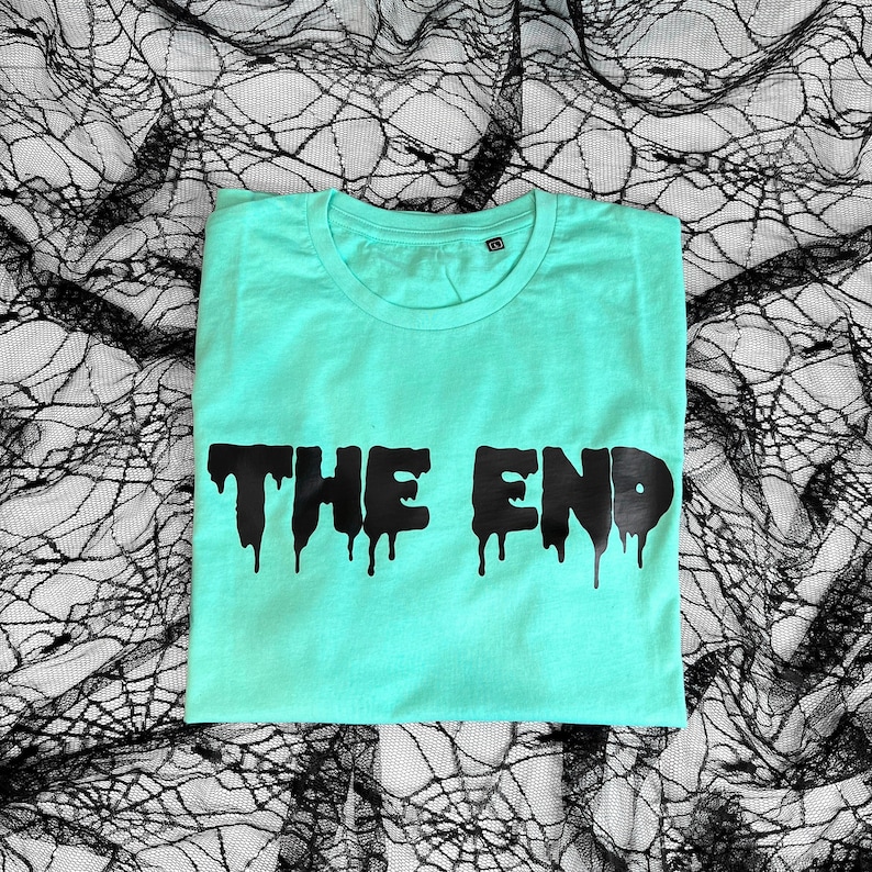 Pastel Goth T-Shirt - Soft Cotton, The End Graphic Design image 2
