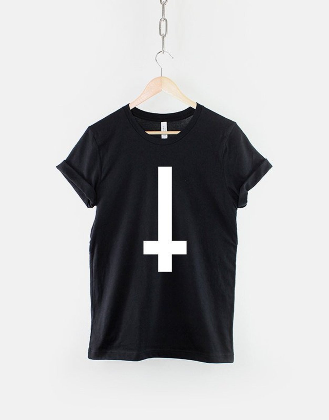 Upside Down Cross T Shirt Geometric Shape Hipster T-shirt - Etsy UK