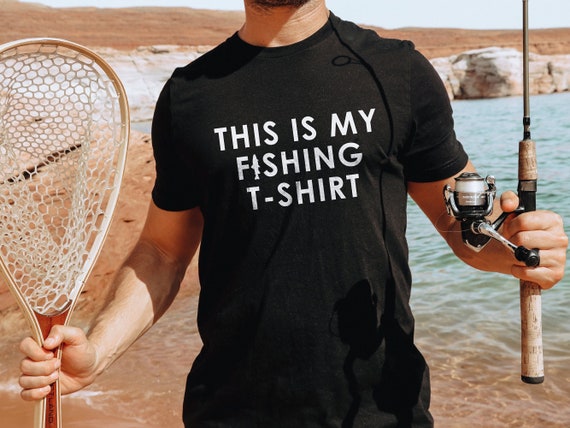 Fishing T-Shirt for Men, Fish Illustration Graphic Tee, Angler Shirt, Fisherman Gift Top