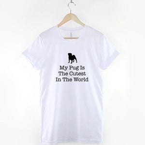 Camiseta de carlino juguetón, camiseta para amantes de los carlinos, camiseta con estampado de carlino adorable, top para amantes de los perros, regalo para amantes de los perros imagen 3