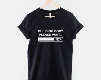 Camiseta de musculação, camiseta para academia com estampa divertida de levantamento de peso, presente para fisiculturista.